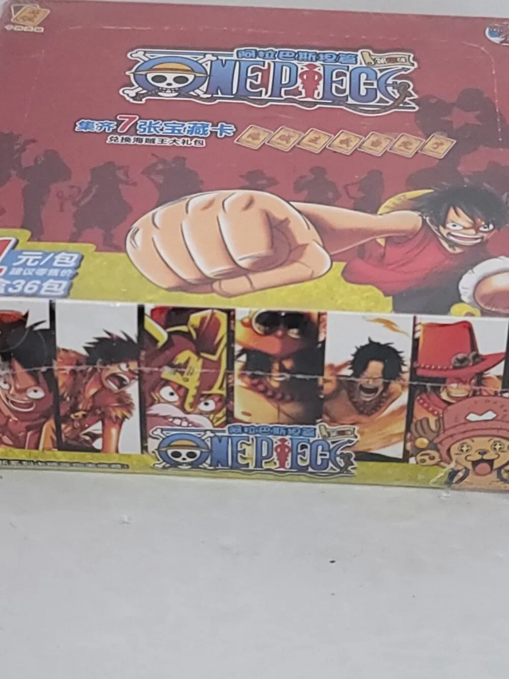 One Piece Luffy Punching Alabasta Booster Box Collecting Card Game 36 Packs